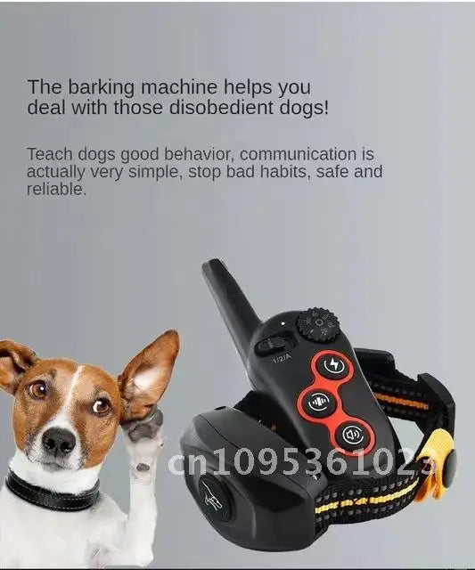 Electric Pet Training Collar, Remote Control, Anti Bark Vibration Collars Dog Sound, for Dogs, Waterproof, Rechargeable, Colar