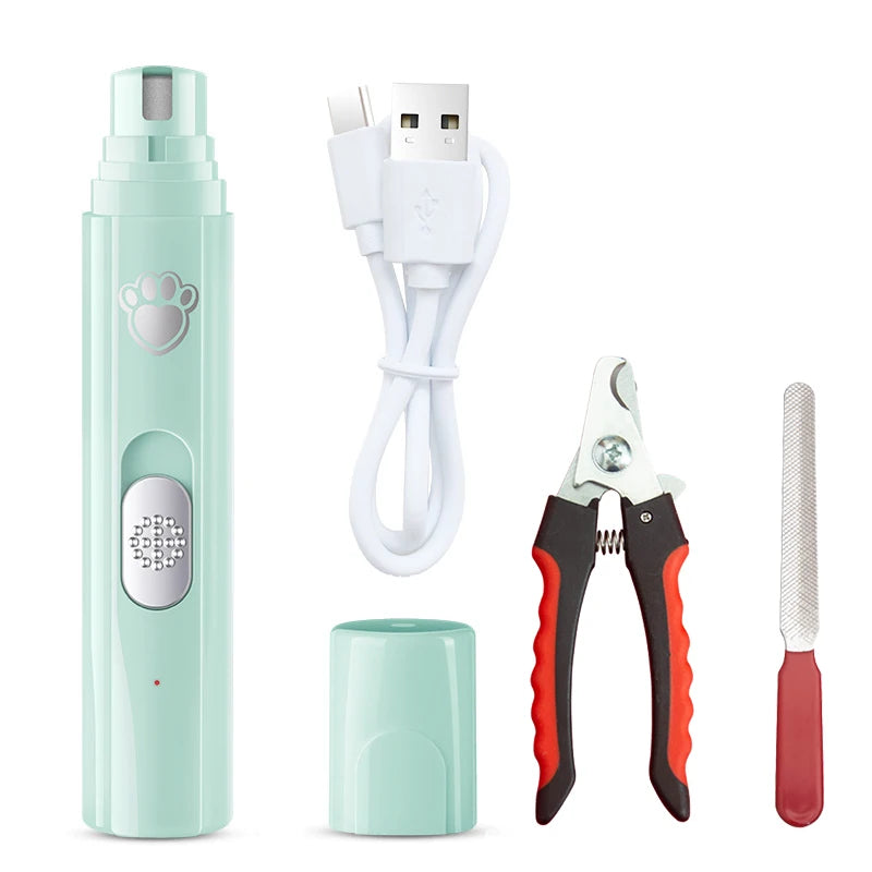 Electric Dog Cat Nail Grinder Rechargeable Pet Nail Trimmer Small Medium Large Dogs Cats Painless Paws Grooming Smoothing