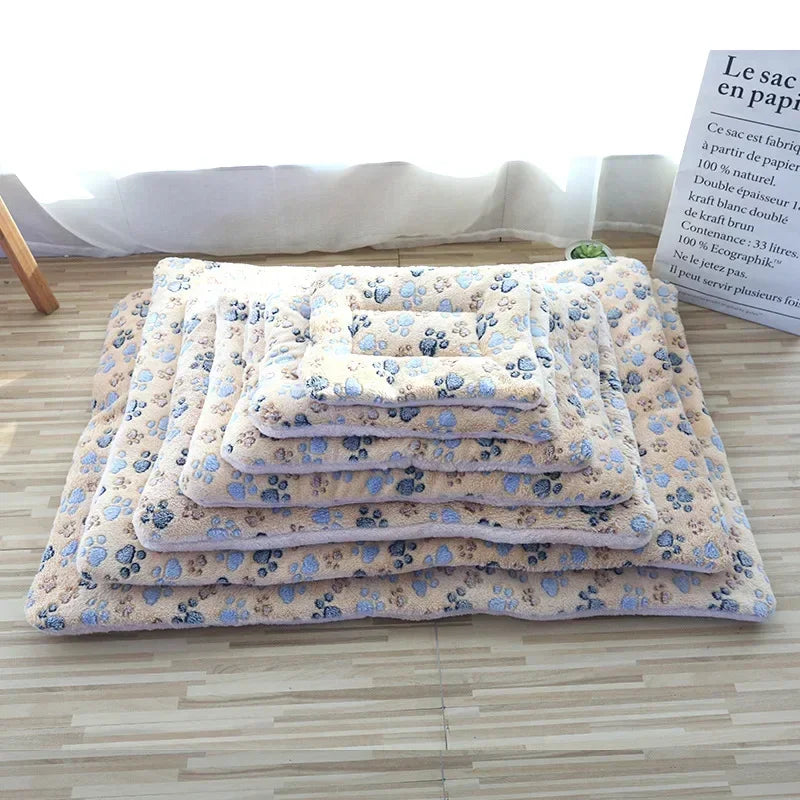 Flannel Pet Mat Dog Bed Cat Bed Thicken Sleeping Mat Dog Blanket Mat For Puppy Kitten Pet Dog Bed for Small Large Dogs Pet Rug