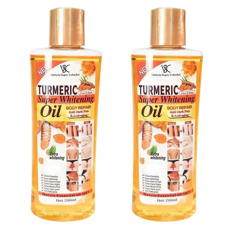 200ML Turmeric Essential Oil Facial Body Massage Moisturizing Diffuser Aromatherapy Face Body Care Smoothing Body face Skin Care