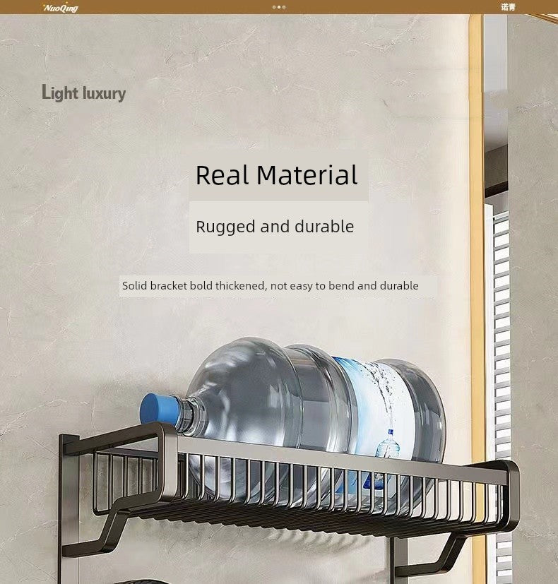 Bathroom Integrated Storage Rack Towel Rack Wall-Mounted Punch-Free Wall Bathroom Toilet Storage Washstand