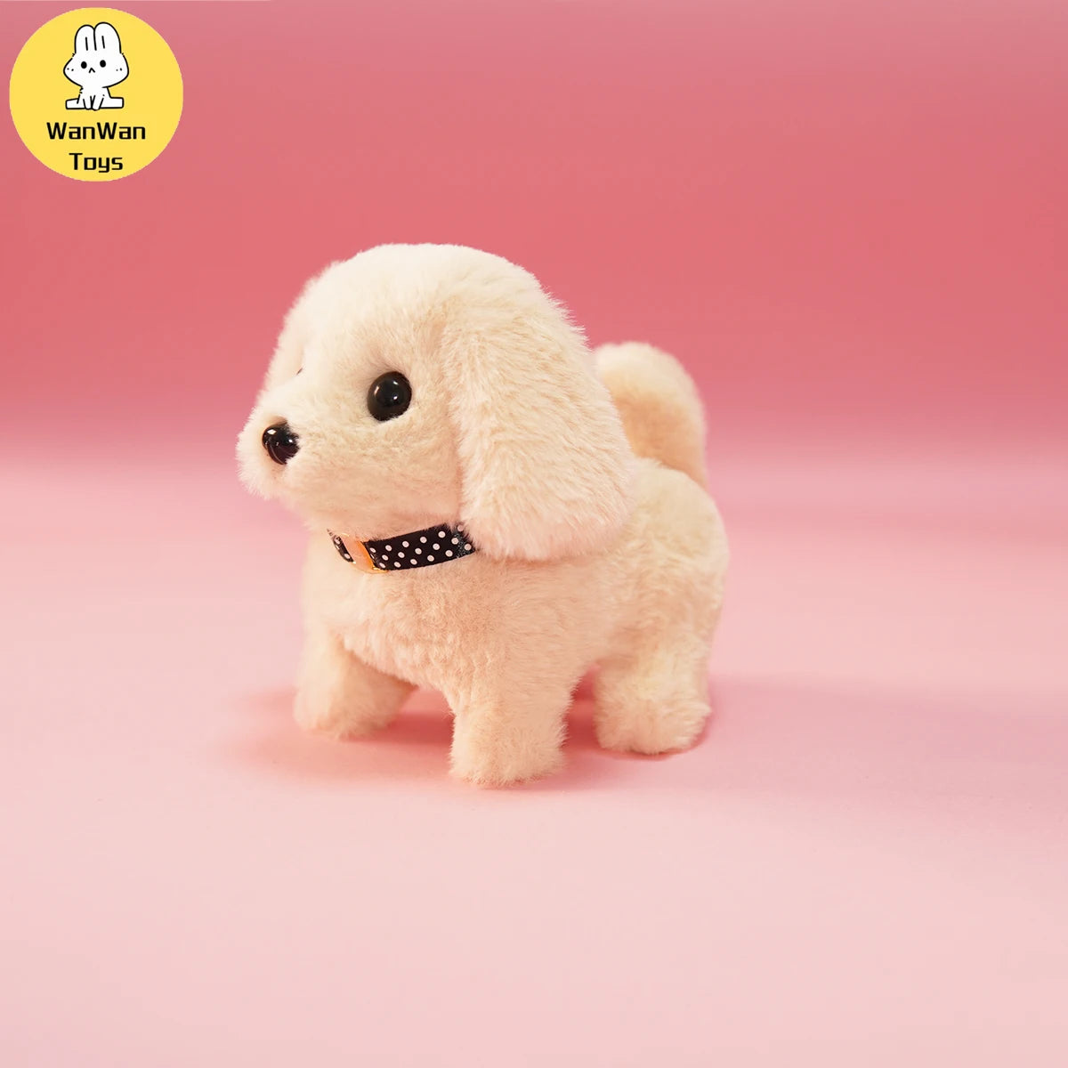 Plush Electric Puppy Simulation Pet Dog Can Walk Teddy Dog Golden Retriever Bichon Frize Dog Children Can Bark Run And Rock