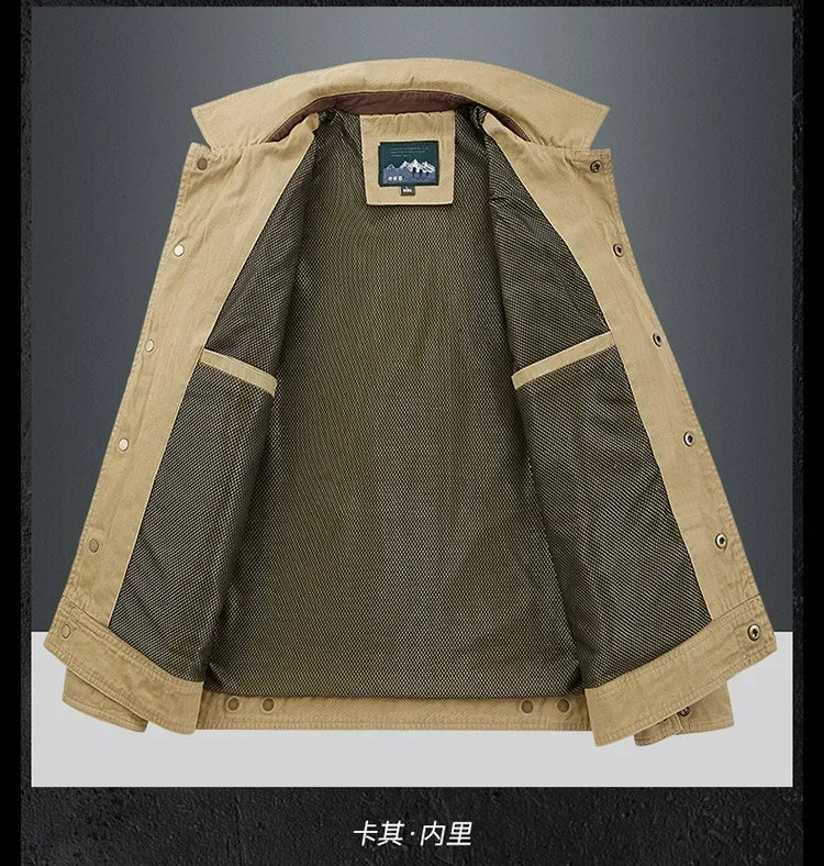 mens cargo jackets New Fashion bomber jacket mens wear simple British style Warm Windproof Jacket and coat baseball jacket male