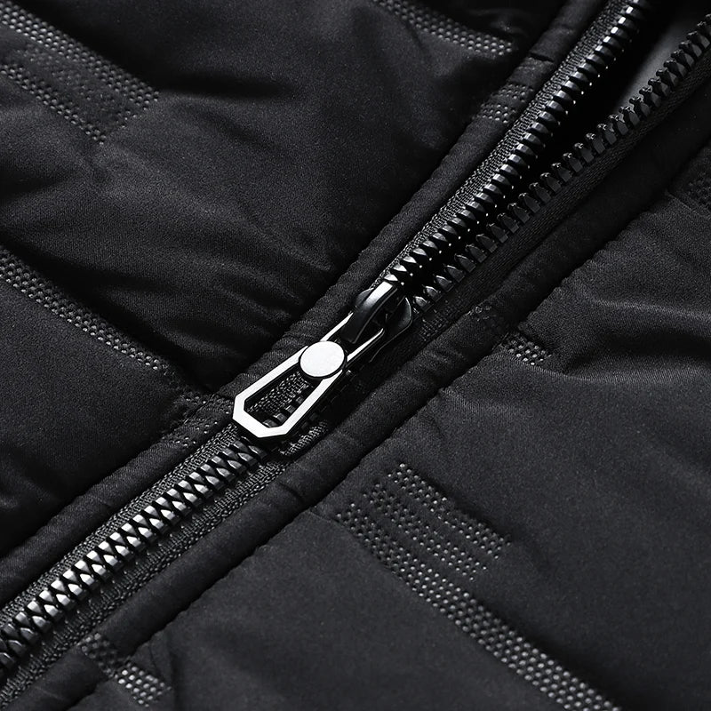 Winter Mens White Duck Down Jacket Warm Hooded Thick Slim Fit Puffer Jacket Coat Male Casual High Quality Overcoat Thermal