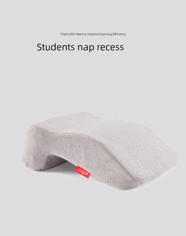 Ice Silk Afternoon Nap Pillow Stomach Sleeper Pillow Office Primary School Student Stomach Sleeper Pillow Lunch Break Sleeping Artifact Pillow Boys Style Summer