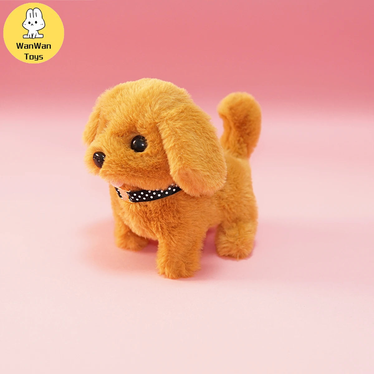 Plush Electric Puppy Simulation Pet Dog Can Walk Teddy Dog Golden Retriever Bichon Frize Dog Children Can Bark Run And Rock