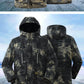 Fleece Hooded Tactical Jacket Mens Winter Camouflage Cotton Padded Thick Parkas Outdoor Waterproof Coat Casual Windproof Jacket