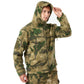 Fleece Hooded Camouflage Jacket Men Women Multi-Pockets Coat Outdoor Trekking Hiking Climbing Camping Tooling Clothes S-4XL