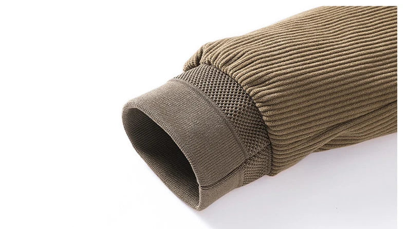 Large Size 5XL New Autumn Winter Stand Collar Slim Jacket Men Fashion Casual Warm Corduroy Outwear Men Cotton Jacket Coat