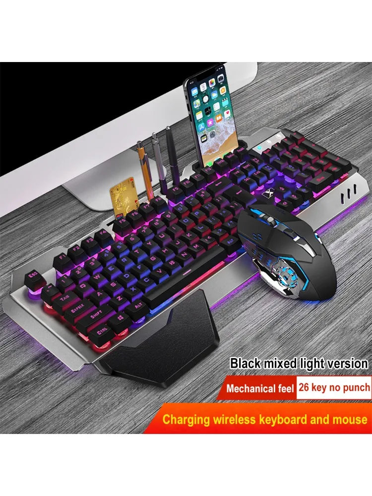 K680 Rechargeable 2.4G Wireless Keyboard and Mouse Set Game Computer Office Esports Player Desktop Laptop Special Set