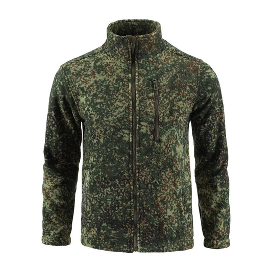 Mens Tactical Fleece Jacket Russian Camouflage US Military Work Coat Autumn Winter Outdoor Warm Zip Cardigan Jacket Inner Lining
