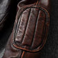 Vintage Black Brown Real Cowhide Genuine Leather Jacket Real Fur Men's Leather Jacket Bomber Men Leather Jacket Motorcycle Coat