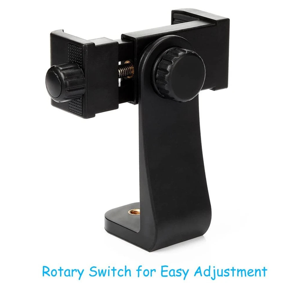 Tripod Mount Universal 360 Degree Mobile Phone Clip Compatible With 1/4 Screw Cellphone Holder Desk Tripod Adapter For iphone
