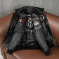 2025 New Spring Men's Genuine Leather Jacket Embroidery Bomber Cowhide Air Force Jacket Motorcycle Leather Coat A2 Biker Clothes