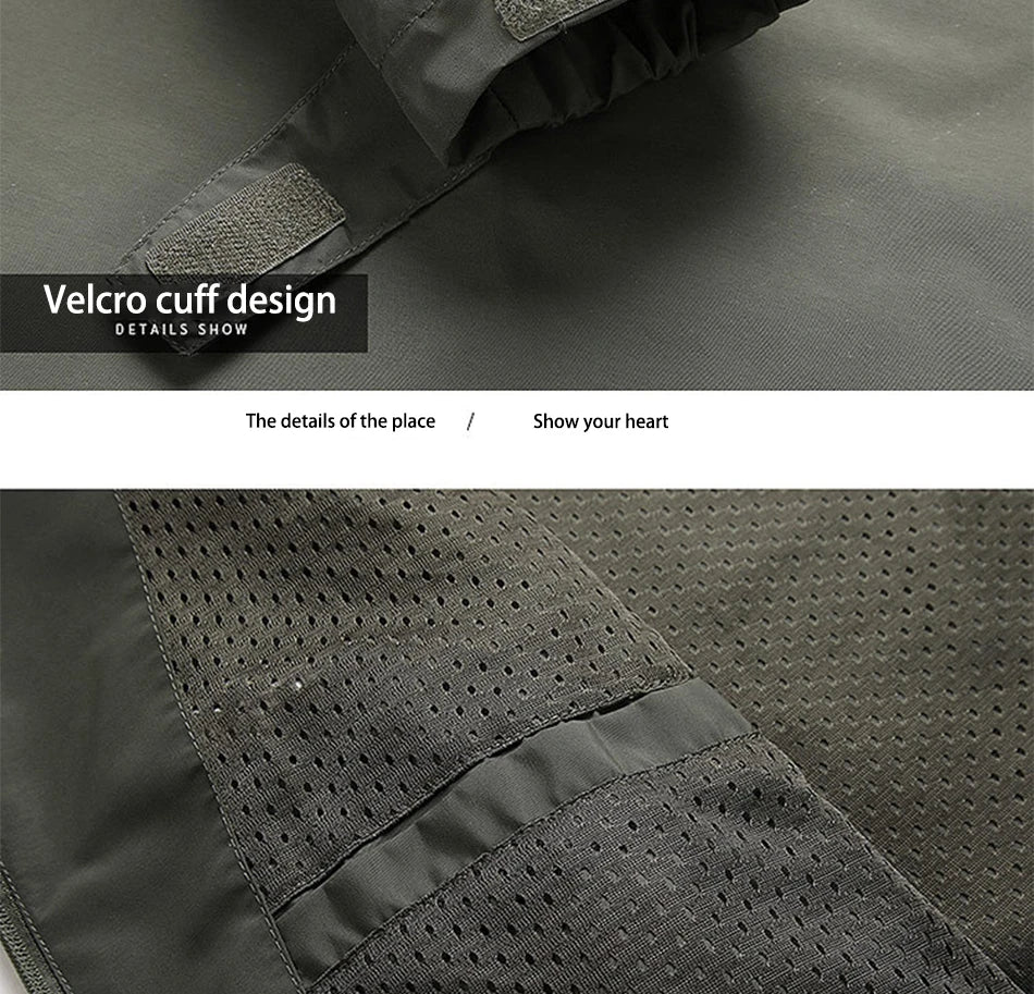 Winter Jacket Fashion Coat Hoodies Camping Hiking Jacket Men's Casual Waterproof Jacket Windbreaker Men Outerwear Men's Clothes