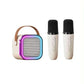 K12 Bluetooth Karaoke Machine Portable 5.3 PA Speaker System with 1-2 Wireless Microphones Home Family Singing Children's Gifts