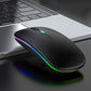 Wireless Mouse Bluetooth compatible 2.4GHz 1600DPI USB Rechargeable RGB Light Portable Mouse For Laptop Computer PC Macbook Game