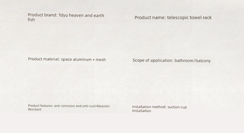 Retractable Bath Towel Rack Clothes Toilet Punch-Free Suction Cup