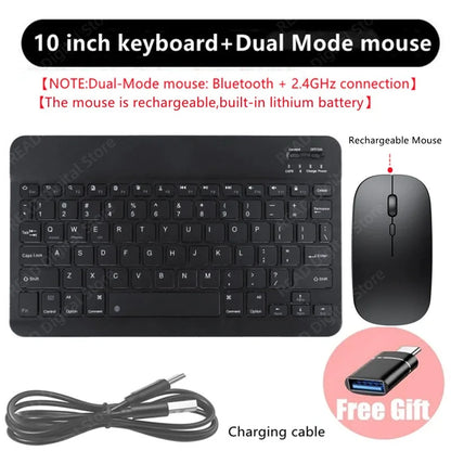 Bluetooth-compatible Keyboard and Mouse For iPad Xiaomi Tablet Mini Wireless Rechargeable Keyboard For Android IOS Windows