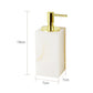 White Onyx Natural Marble Bathroom Accessories Luxury Soap Dispenser Cotton Swabs Container Reed diffuser Tray Bathroom Set