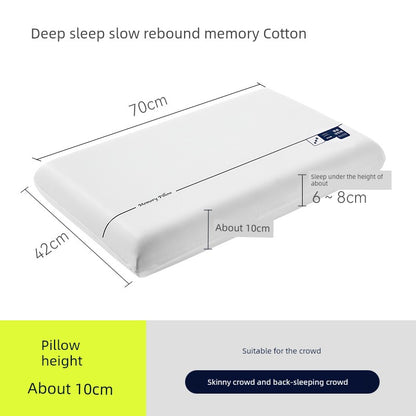 Banana Fruit Puff Memory Cotton Pillow Non-Pressure Stiff Neck Special Super Soft Cervical Support Improve Sleeping Pillowcase and Pillow Core