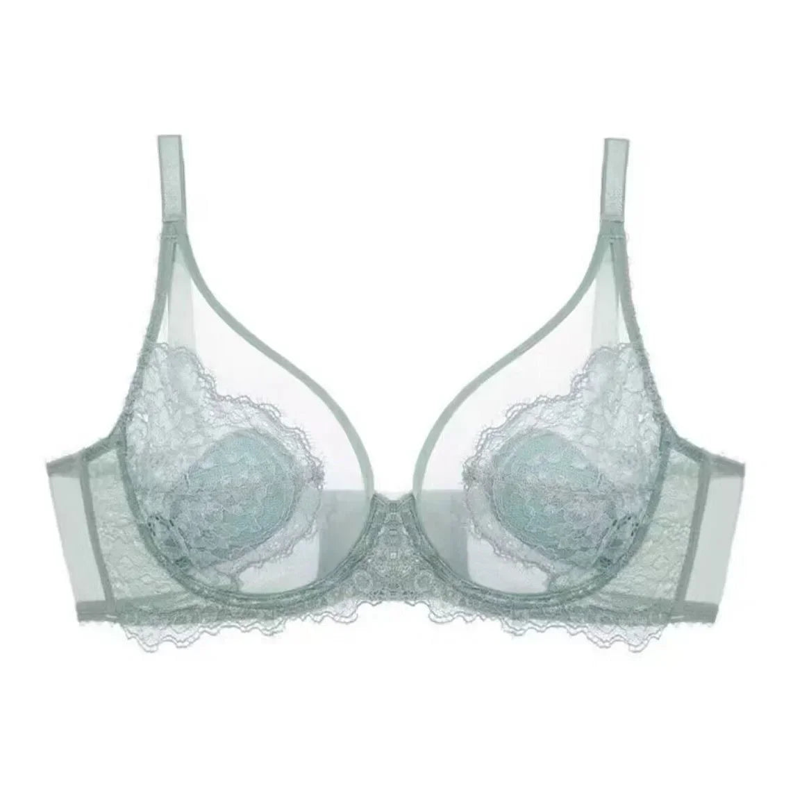 Pink Underwear for Women, Thin, Large Breasts, Small Breasts,, Anti-drooping, Ultra-thin Bra. Bra Set
