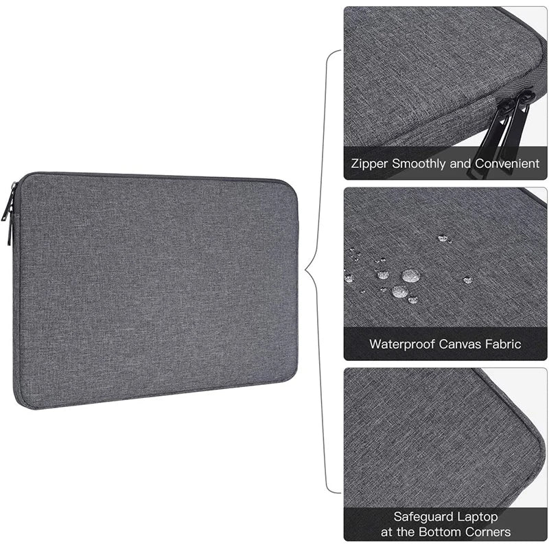 Portable Laptop Sleeve Bag Case Soft Cover 11 12 13 14 15 15.6 Inch for Macbook Huawei Xiaomi HP Dell Lenovo Laptop Handbag