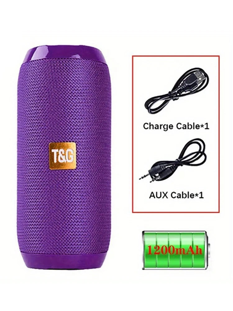 TG117 Portable Bluetooth Speaker Outdoor Wireless Woofer Free Call /FM/TF Card/USB Flash Drive Connect Mobile Phone/Tablet/TV