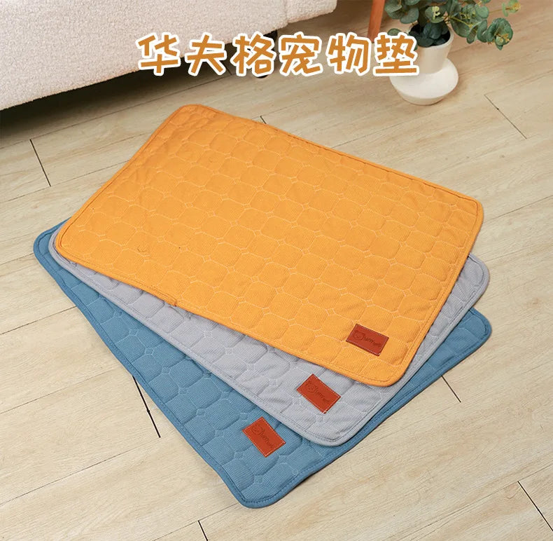Washable Pet Waffle Mat Pet Diaper Mat Reusable Mats for Dogs Dog Bed Urine Washable Dog Training Pad Four Seasons Pet Mat