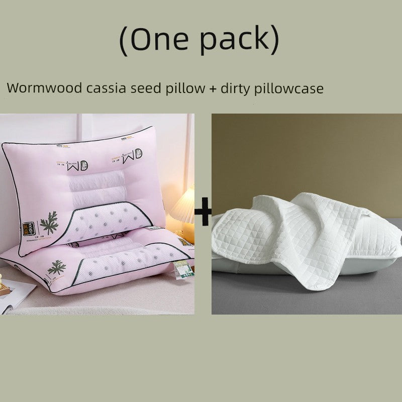 Send Pillowcase Argy Wormwood Ketsumeishi Pillow Case and Pillow Core Set For Home a Pair of Cervical Support for Sleeping Adults