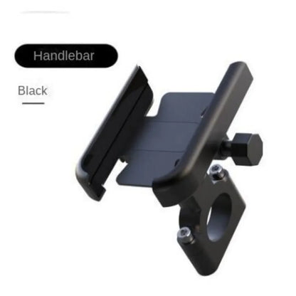 Motorcycle Bicycle Phone Holder GPS Bracket Cellphone Stand Mirror Handlebar Mount Compatible For Smartphone Between 3.0 to 6.5"
