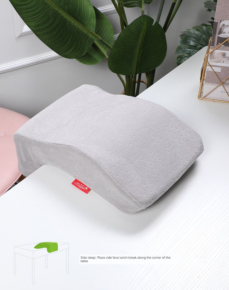 Ice Silk Afternoon Nap Pillow Stomach Sleeper Pillow Office Primary School Student Stomach Sleeper Pillow Lunch Break Sleeping Artifact Pillow Boys Style Summer