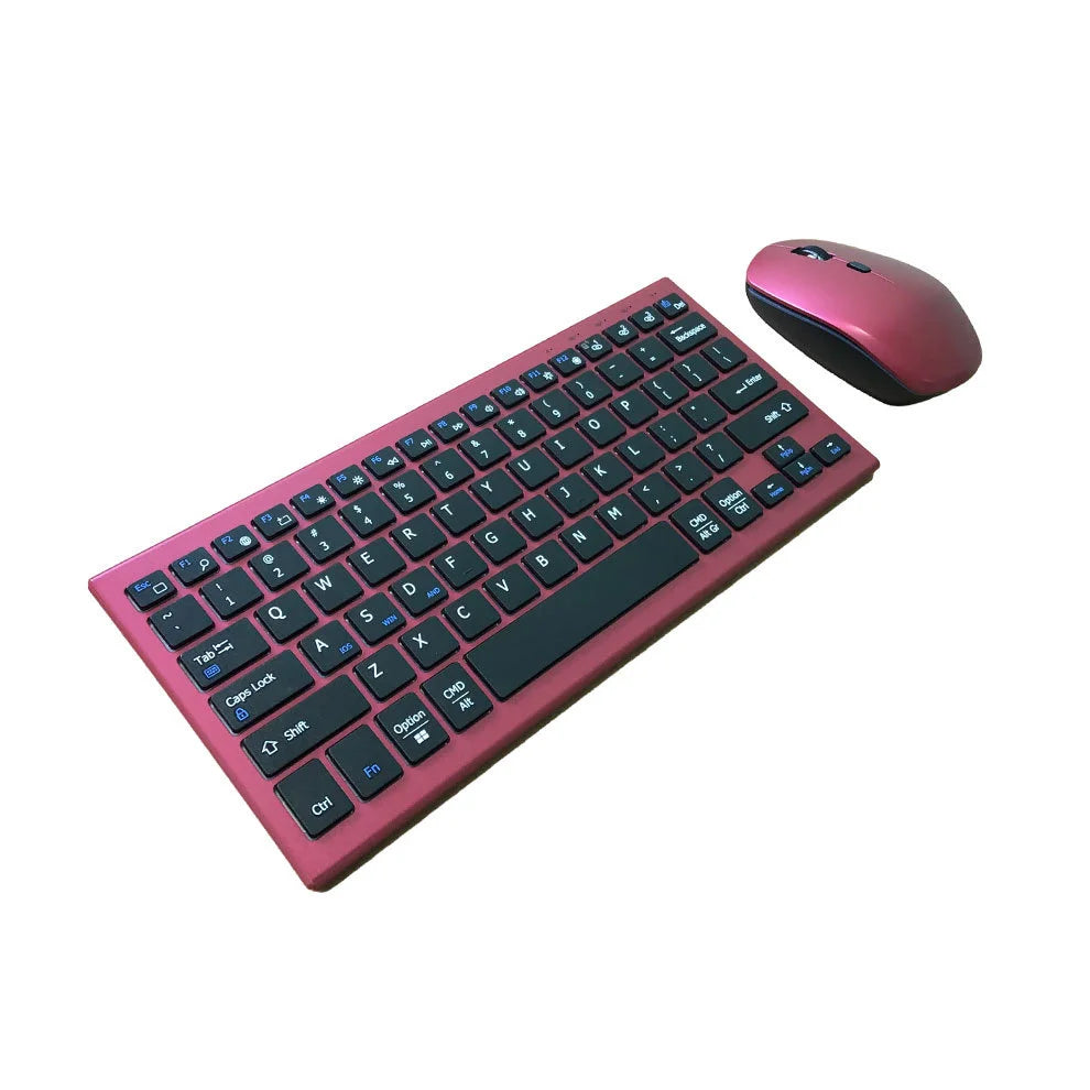 Wireless Keyboard Mouse, Ultra Slim Bluetooth 2.4G Slient Wireless Keyboard and Mouse Combo with Backlit, Multi-Device Keyboard