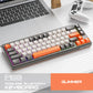 FREEWOLF M68 Wireless Keyboard and Mouse Set Multidevice Connection 68 Keys Mini Keyboard and A3 Mouse Kit PBT keycaps Backlight