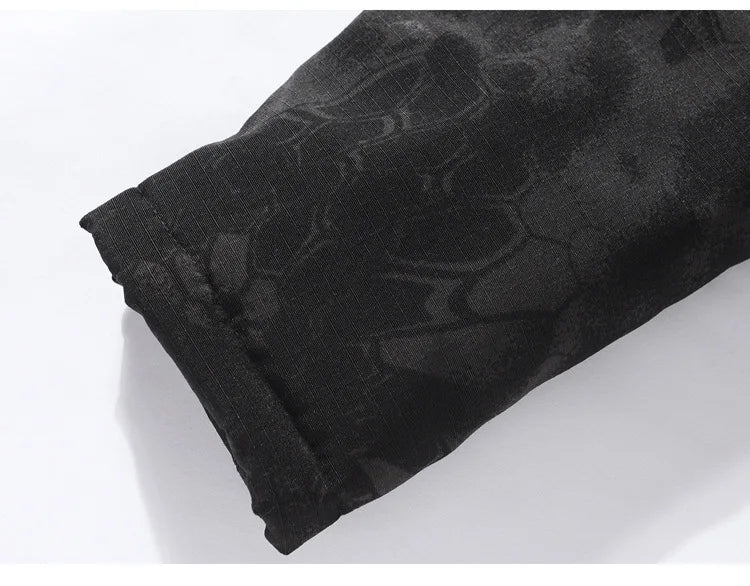 Men Heating Tactical Jacket Autumn Winter Warm Hooded Cotton Coat Camouflage Padded Clothes Outdoor Thermal Hiking Sports Jacket