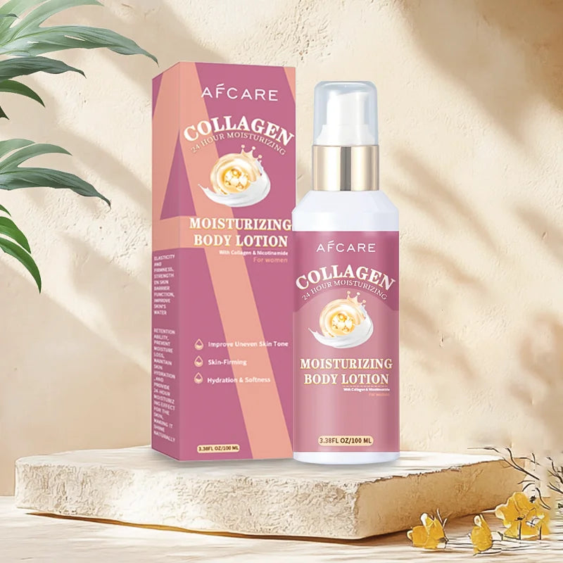 Collagen Body Lotion Whitening Body Cream Moisturizing Brightening Skin Anti-aging Balance Skin Tone Nourishing Body Care
