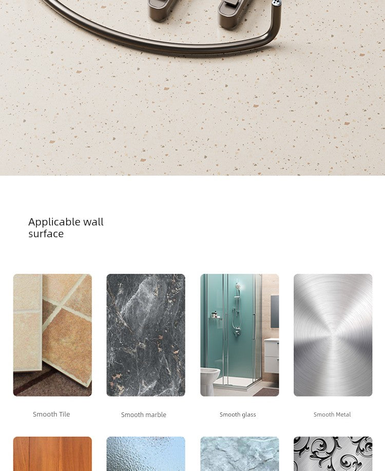 Wall-Mounted Wash Basin Toilet Triangle Basket Shelf Suction Cup