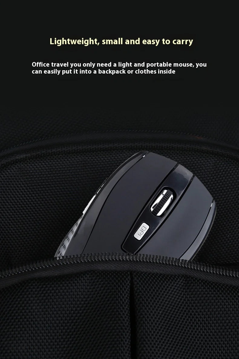 Wireless Mouse 2.4G Portable Mobile Optical Office Mouse Adjustable DPI Levels for Notebook PC Laptop MacBook