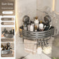 Suction Cup Punch-Free Corner Toilet Bathroom Storage Rack
