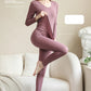 Women Thermal Underwear Winter Long Sleeve Winter Clothes Seamless Thermal Underwear Intimate Set Female Thick 2 Pcs Sleepwear