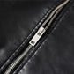 Men Fur Lined Warm Motorcycle Jacket Slim Street Fashion BLack Biker Coat Pleated Design Zipper 2024 Winter Black Leather Jacket