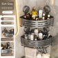 Suction Cup Punch-Free Corner Toilet Bathroom Storage Rack