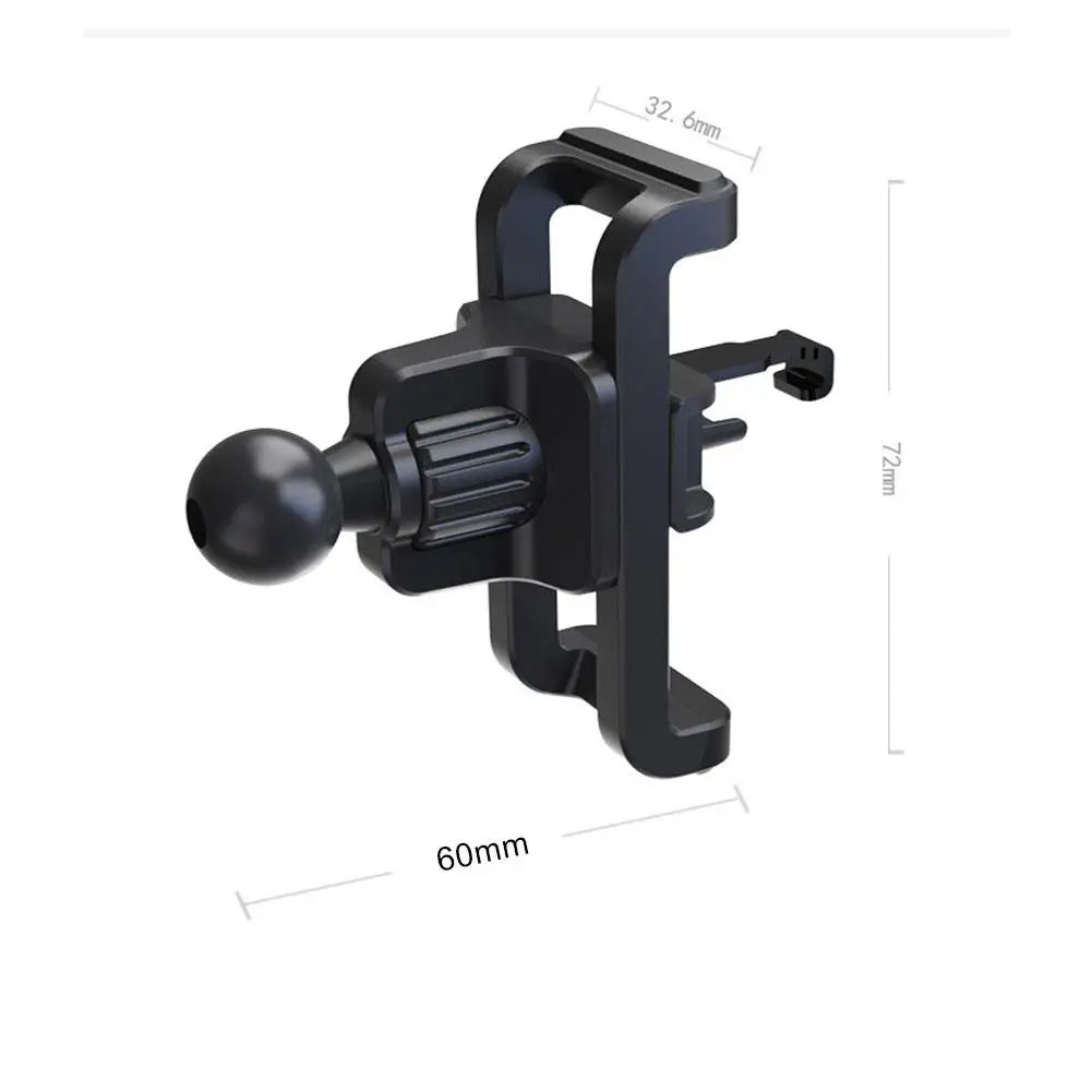 Universal Car Air Vent Clip Cellphone Holder Stand 17mm Ball Head Base Car Air Outlet Hook Clamp Accessories Auto GPS Brackets