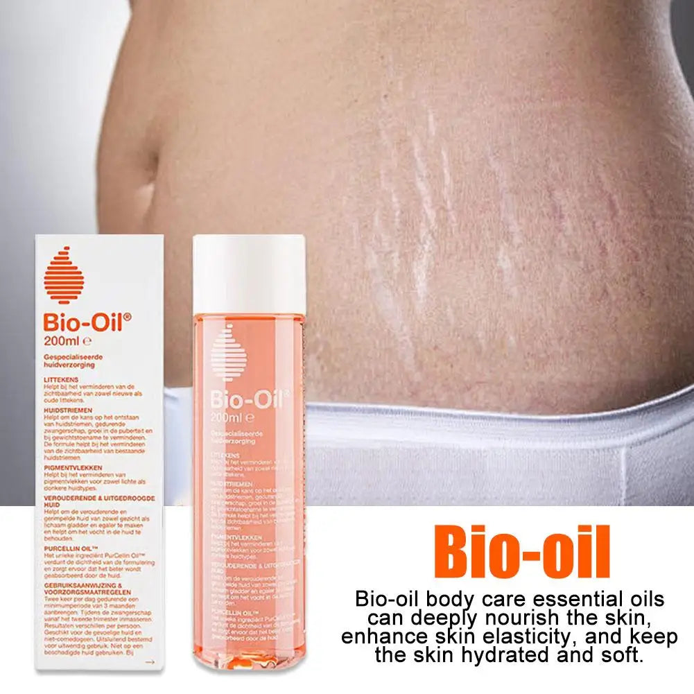Bio-Oil Body Skin Care Essential Oil Fades Stretch Marks Fades Facial Fine Tattoos Body Skin Oil Improves Uneven Skin care