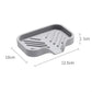 Silicone Kitchen Sink Tray Soap Tray Soap Dish Holder Sponge Holder with Built-in Drain Lip Countertop Sink Kitchen Organizer
