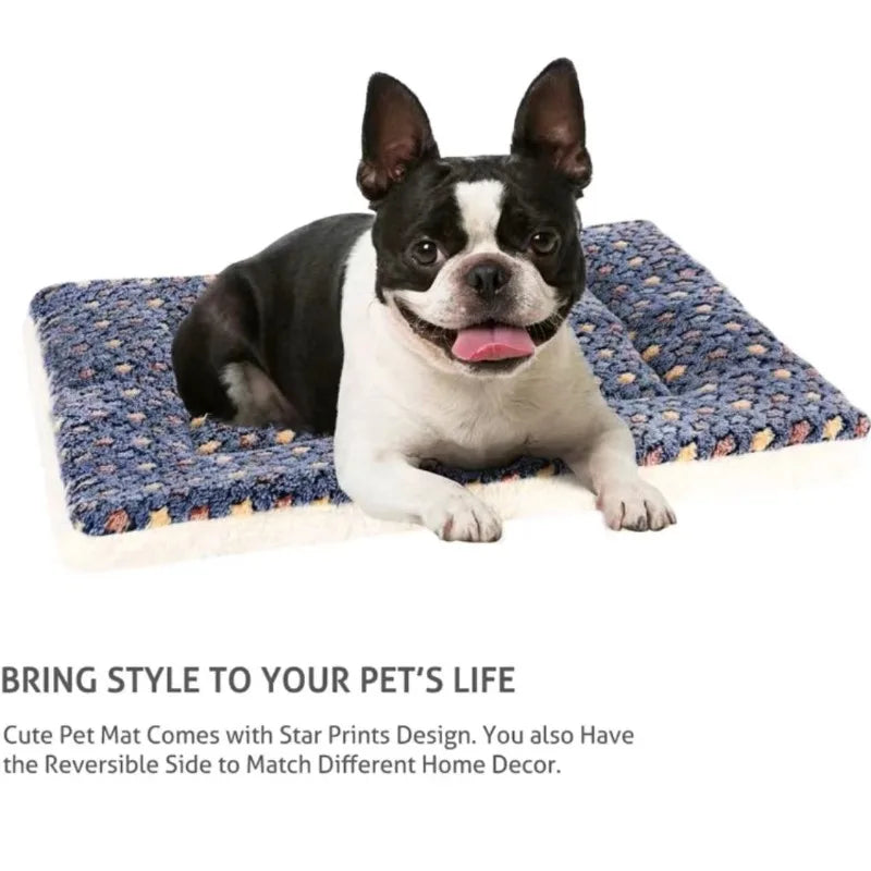 Flannel Pet Mat Dog Bed Cat Bed Thicken Sleeping Mat Dog Blanket Mat For Puppy Kitten Pet Dog Bed for Small Large Dogs Pet Rug