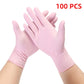 20/50/100PCS Pink Nitrile Gloves Disposable Latex Gloves Powder Free for Household Cleaning Beauty Salon Working Kitchen Gloves