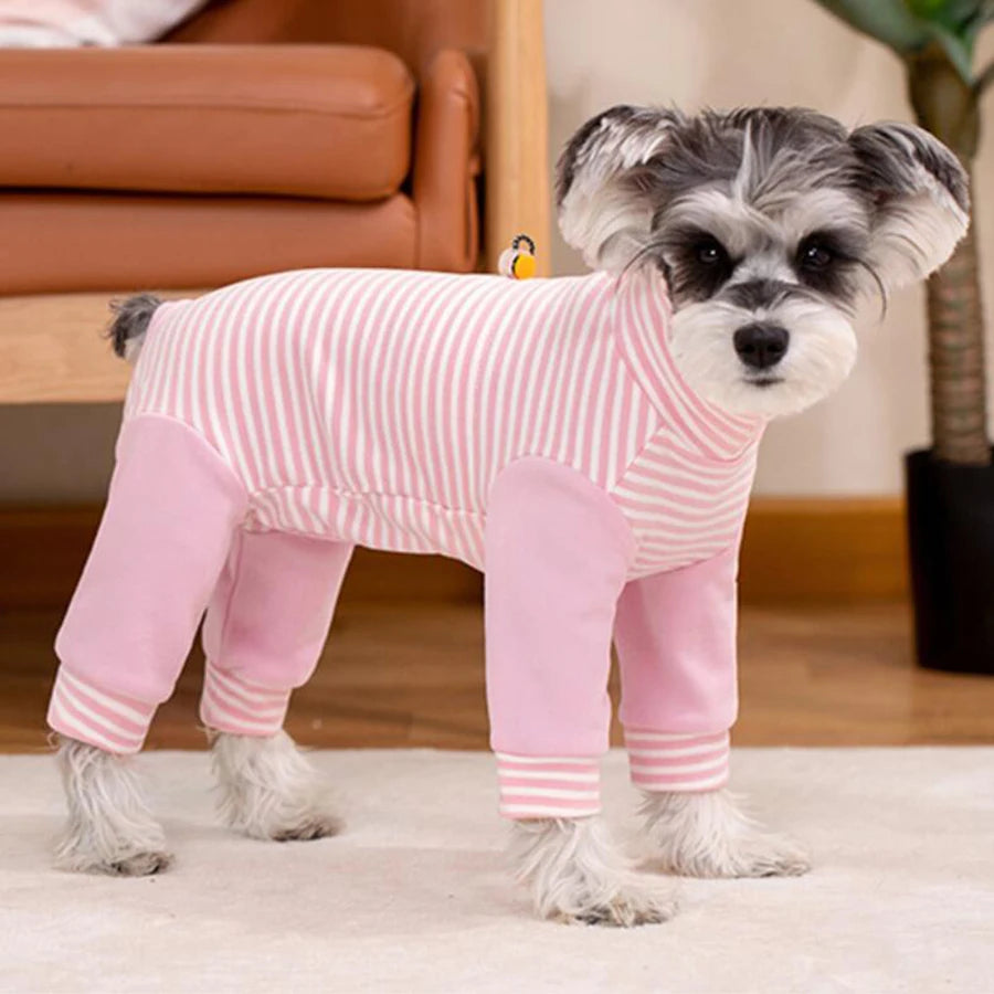 Puppy Dog Recovery Suit Abdominal Wound After Surgery Wear Prevent Licking Wounds Dog Pajamas Long Sleeve Prevent Shedding