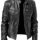 Mens Brown Pu Leather Jacket Motorcycle Faux Leather Moto Biker Jacket Men Hot Stand Collar Casual Coat Boy Large Size Xxxl 4xl