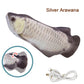 Pet Cat Pet Dog Soft Plush Toy USB Charging Simulation Fish Interactive Training Grinding Teeth Pet Chewing Toy